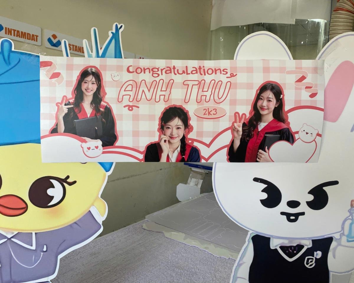Banner tốt nghiệp siêu xinh tại xưởng in Tâm Đạt