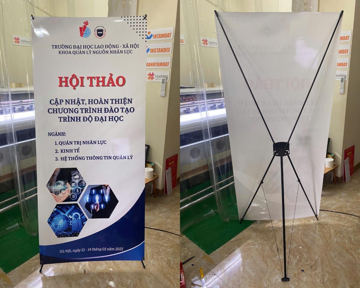 in standee hội thảo tại in Tâm Đạt