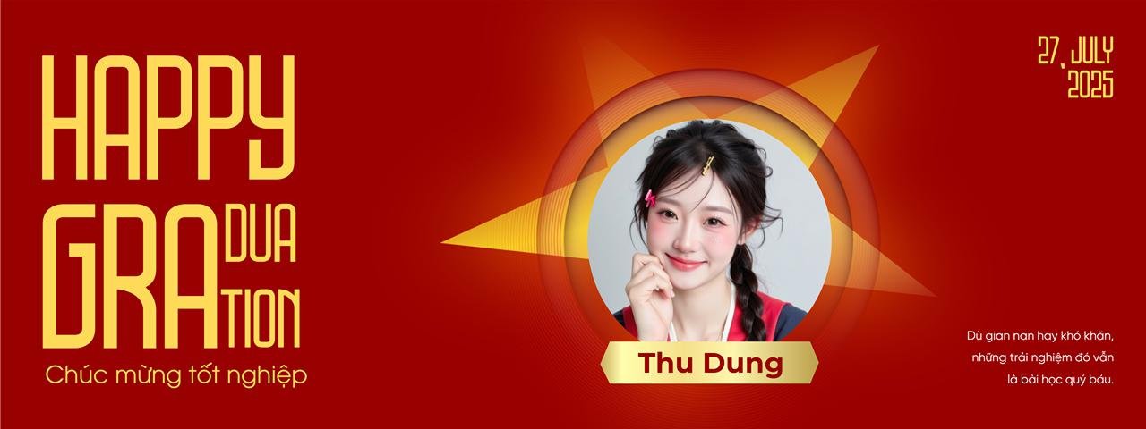 mẫu Banner tốt nghiệp 2