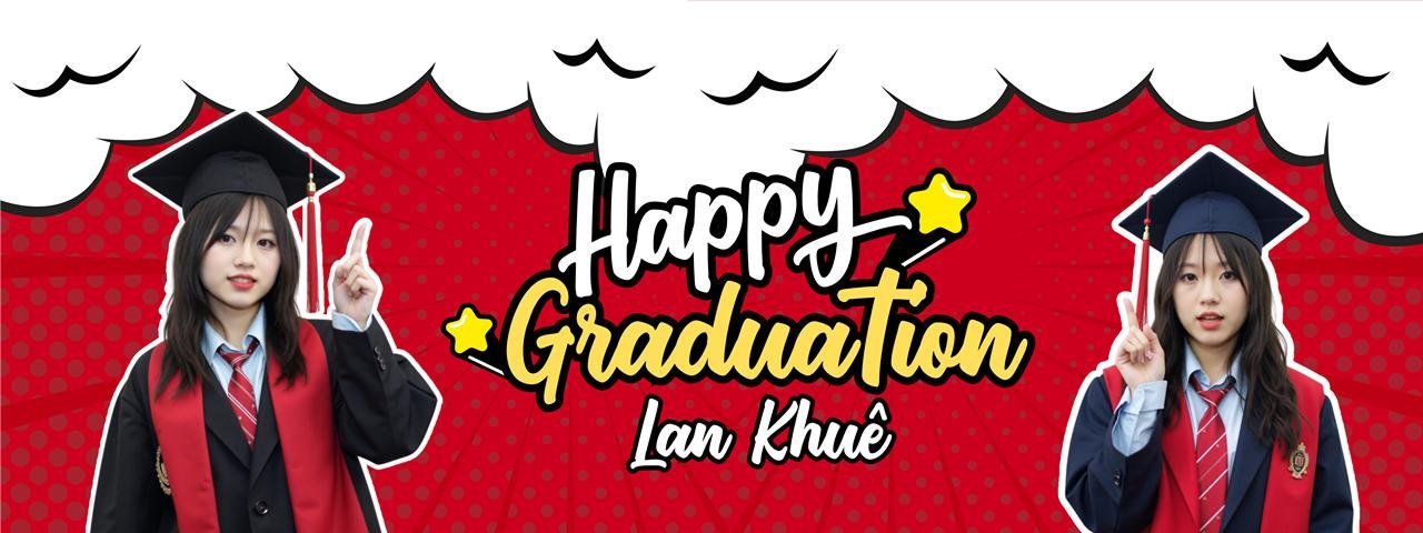 mẫu Banner tốt nghiệp 30