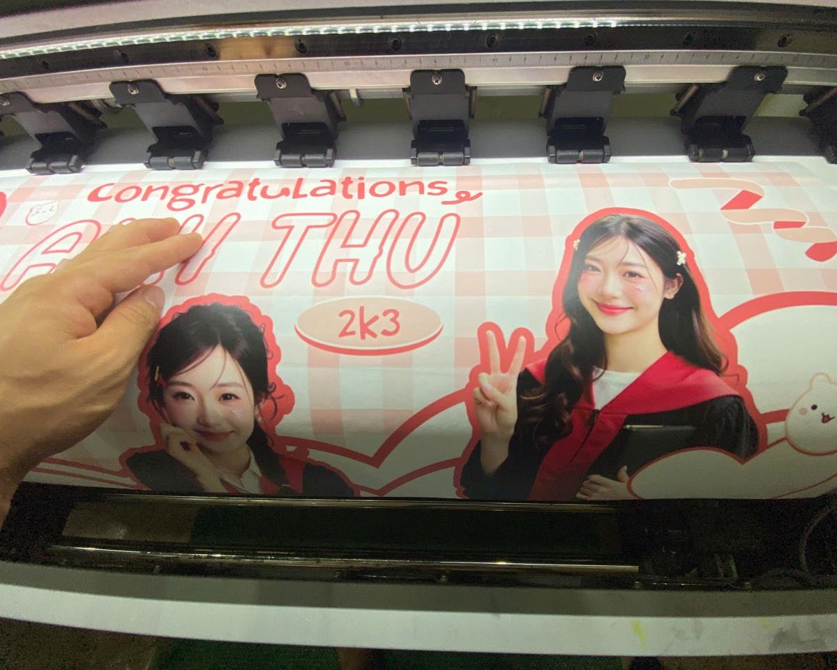 mẫu in Banner tốt nghiệp kỹ thuật số tại xưởng Tâm Đạt