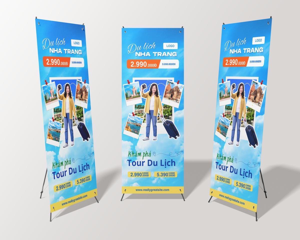 Mẫu standee du lịch Nha Trang