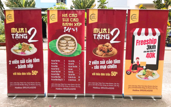 Mẫu standee khuyến mãi đẹp