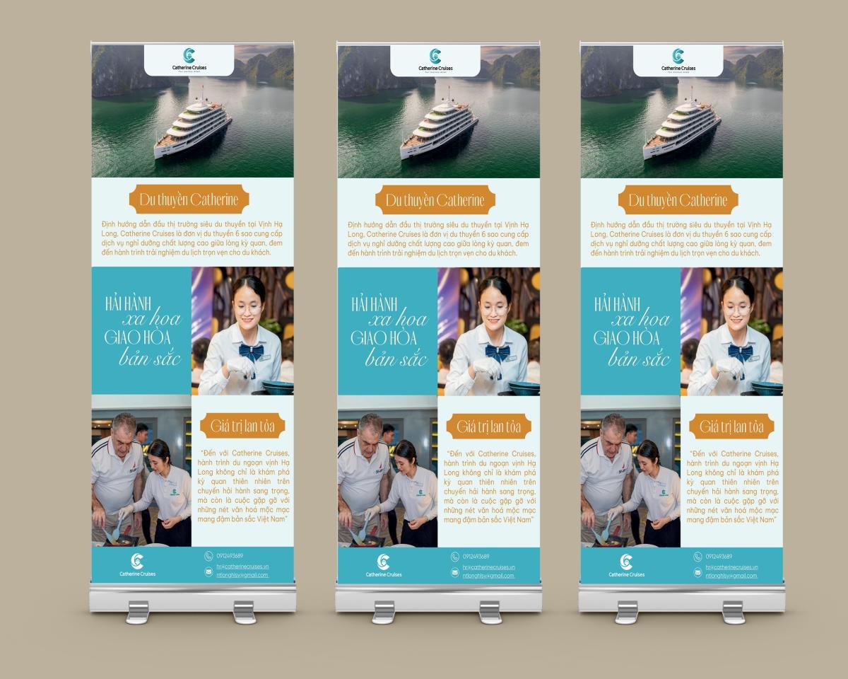 Mẫu standee quảng cáo du lịch phượt độc đáo