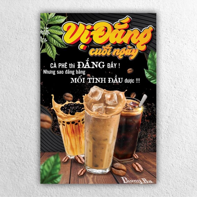 Poster quán coffee