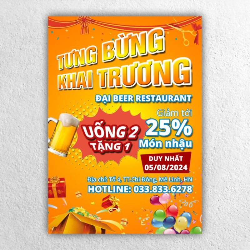 Poster khai trương