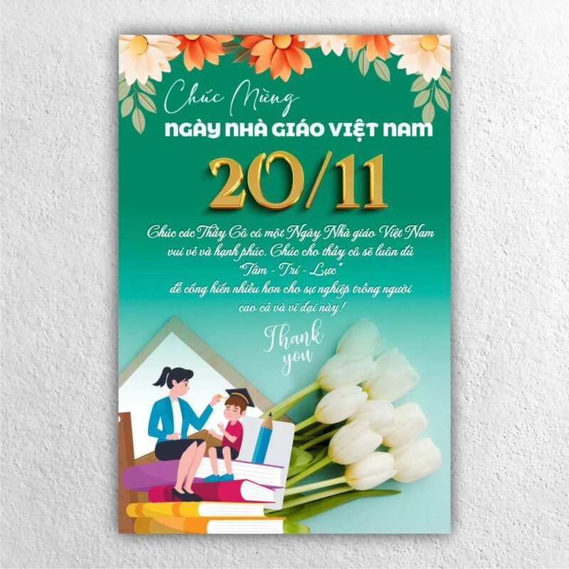 Poster ngày nhà giáo Việt Nam 20/11