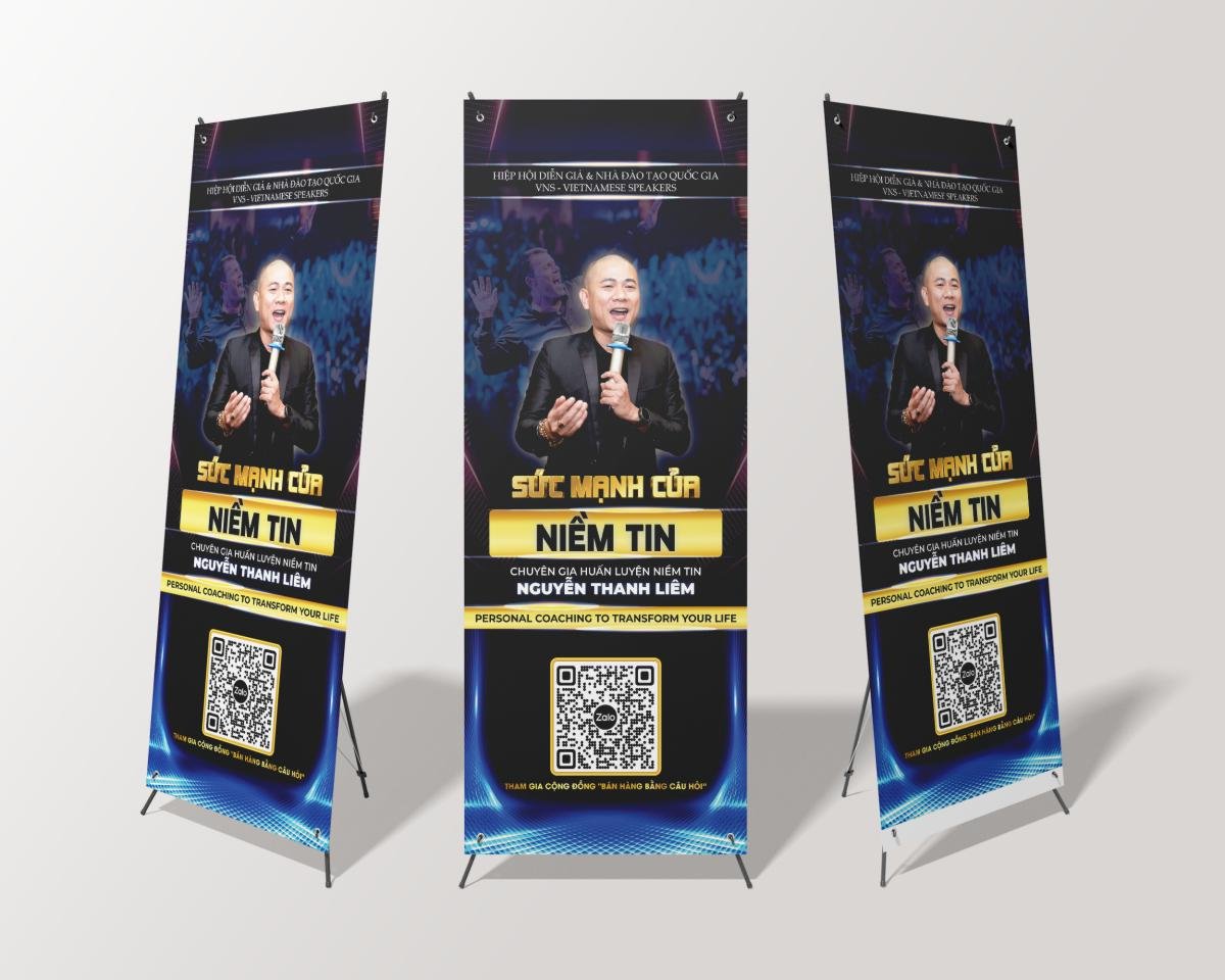 standee đào tạo về sức mạnh niềm tin