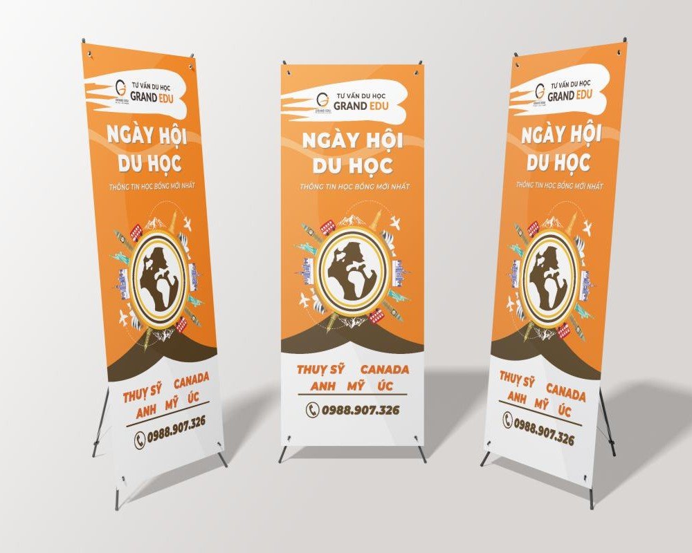standee du học các nước