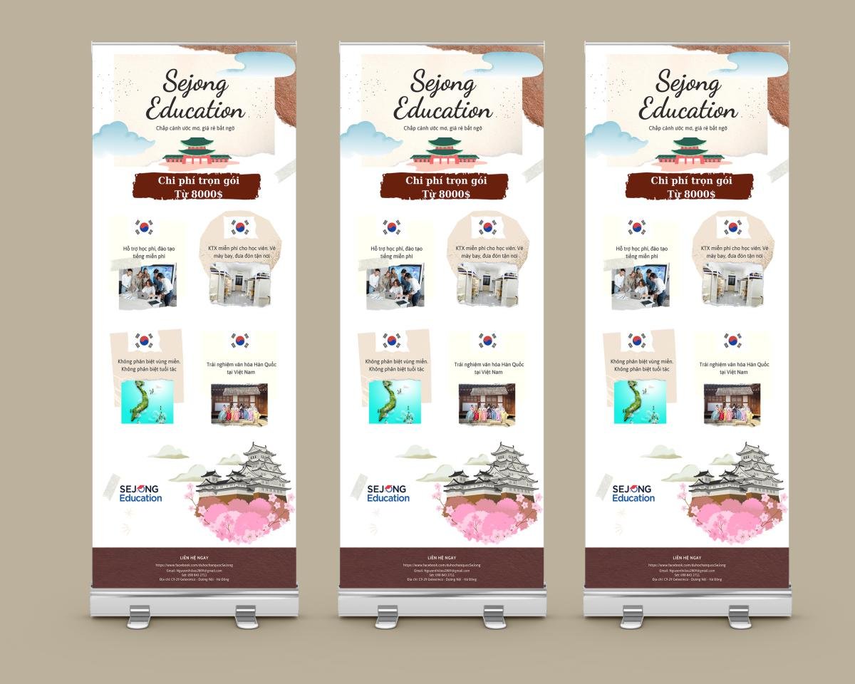 standee du học hàn quốc