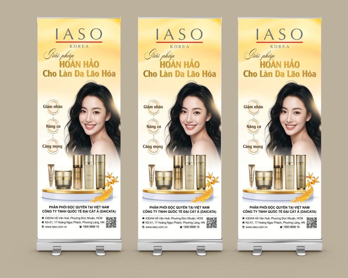 standee giới thiệu sản phẩm spa sự kiện ưu đãi