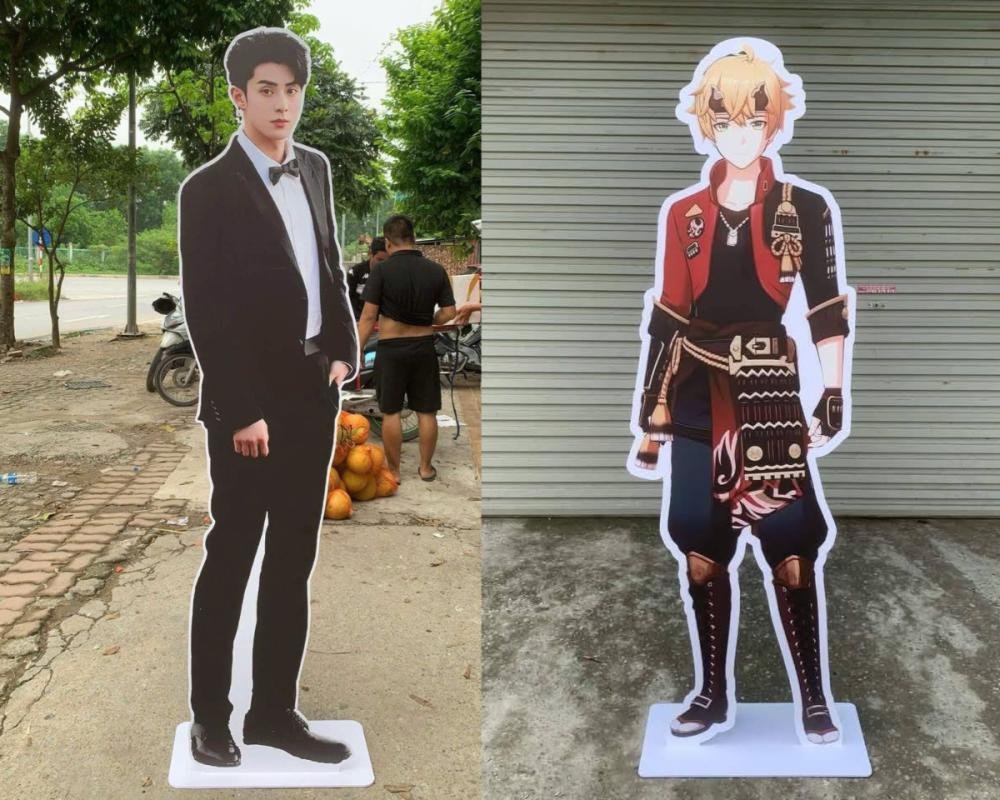 standee hình người đẹp