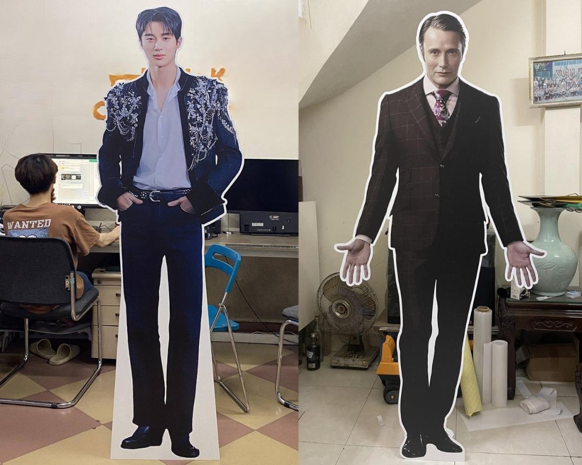 standee hình người diễn viên phim