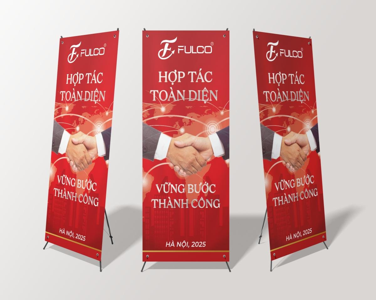 standee hội nghị hợp tác toàn diện