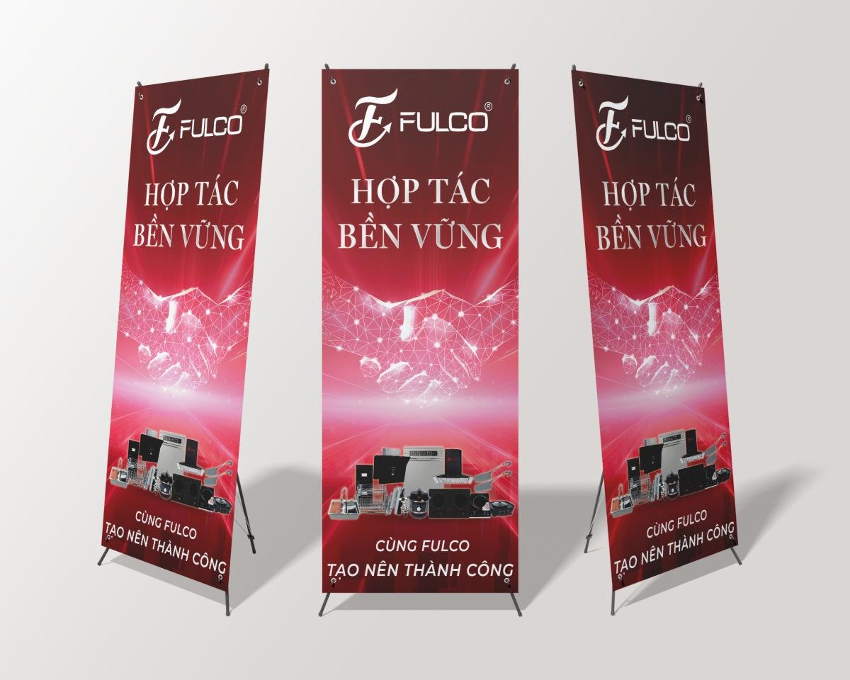 standee hội thảo hợp tác bền vững