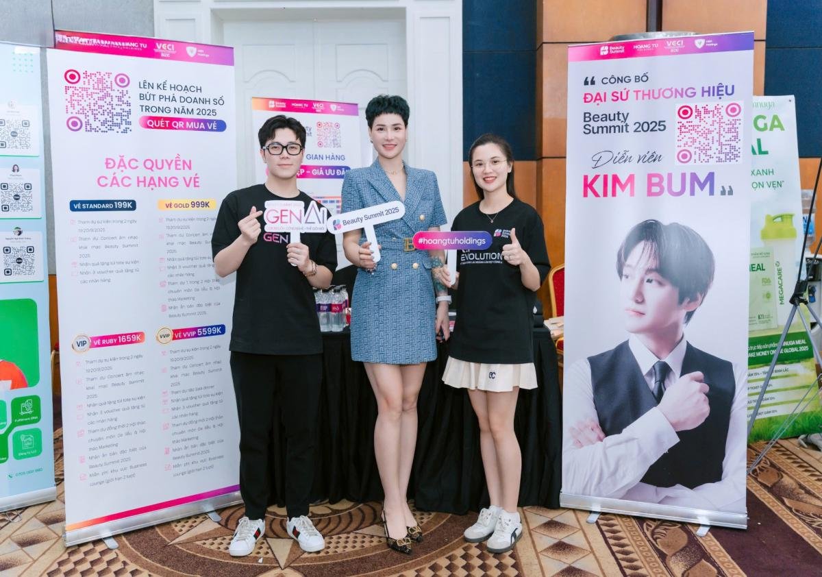 standee hội thảo sự kiện công bố đại sứ thương hiệu