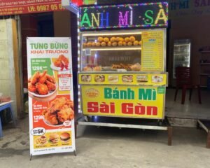 standee khai trương quảng bá san pham