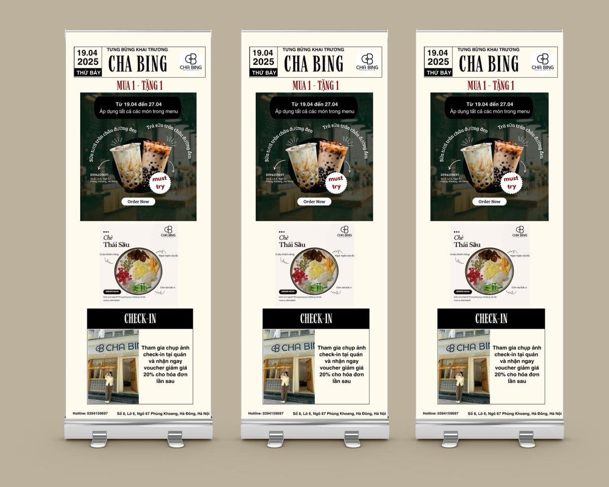 standee khuyến mãi đồ uống