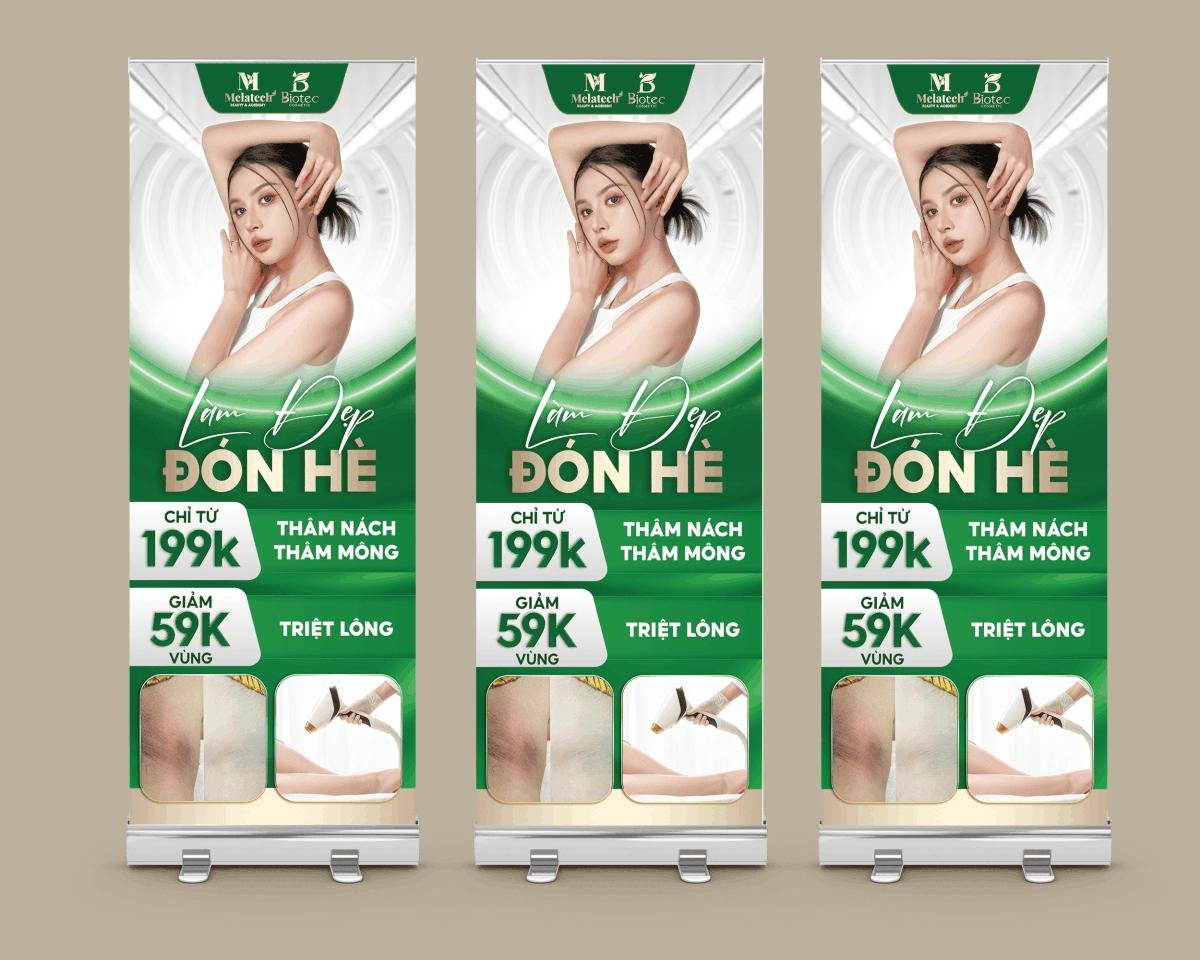 standee khuyến mãi làm đẹp