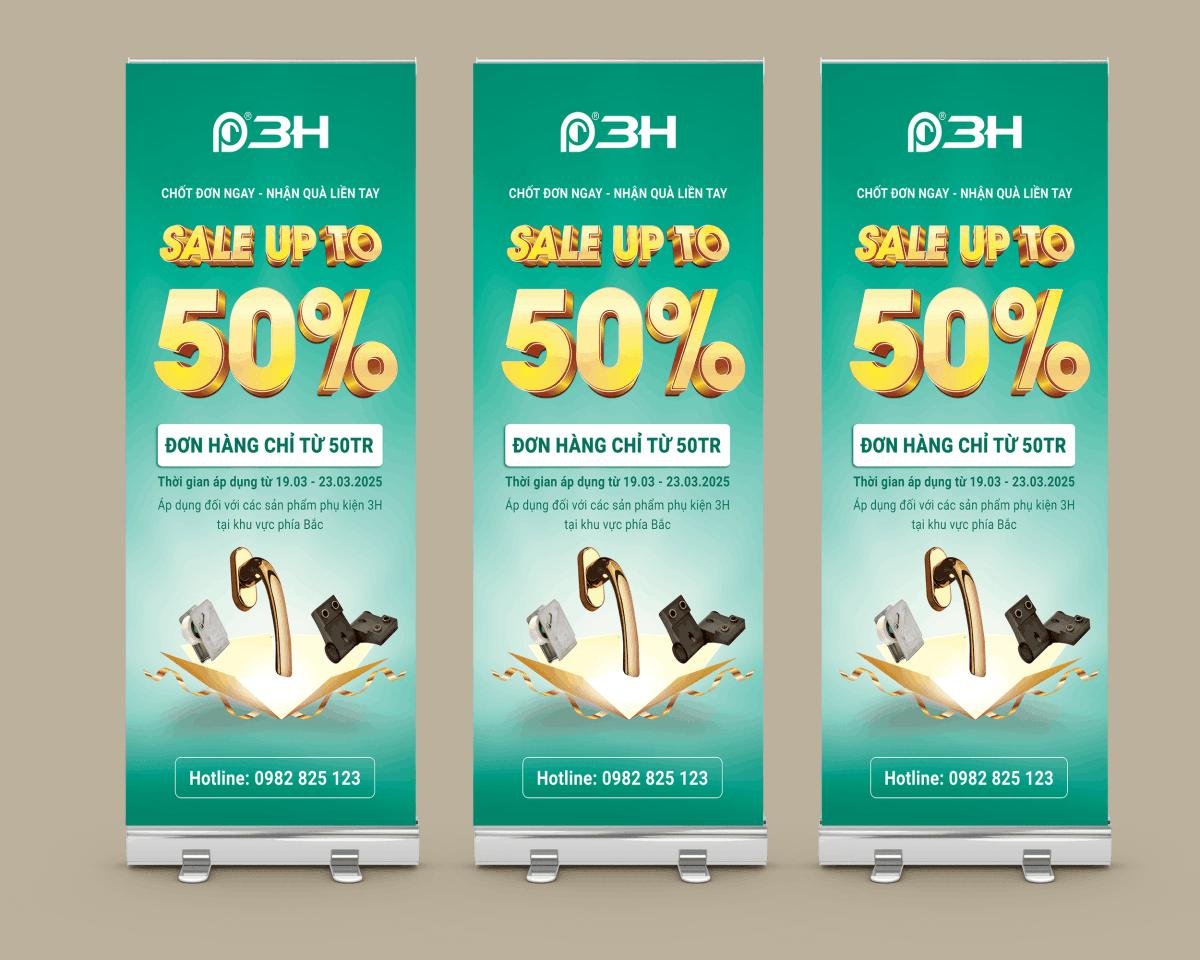 standee khuyến mãi phụ kiện