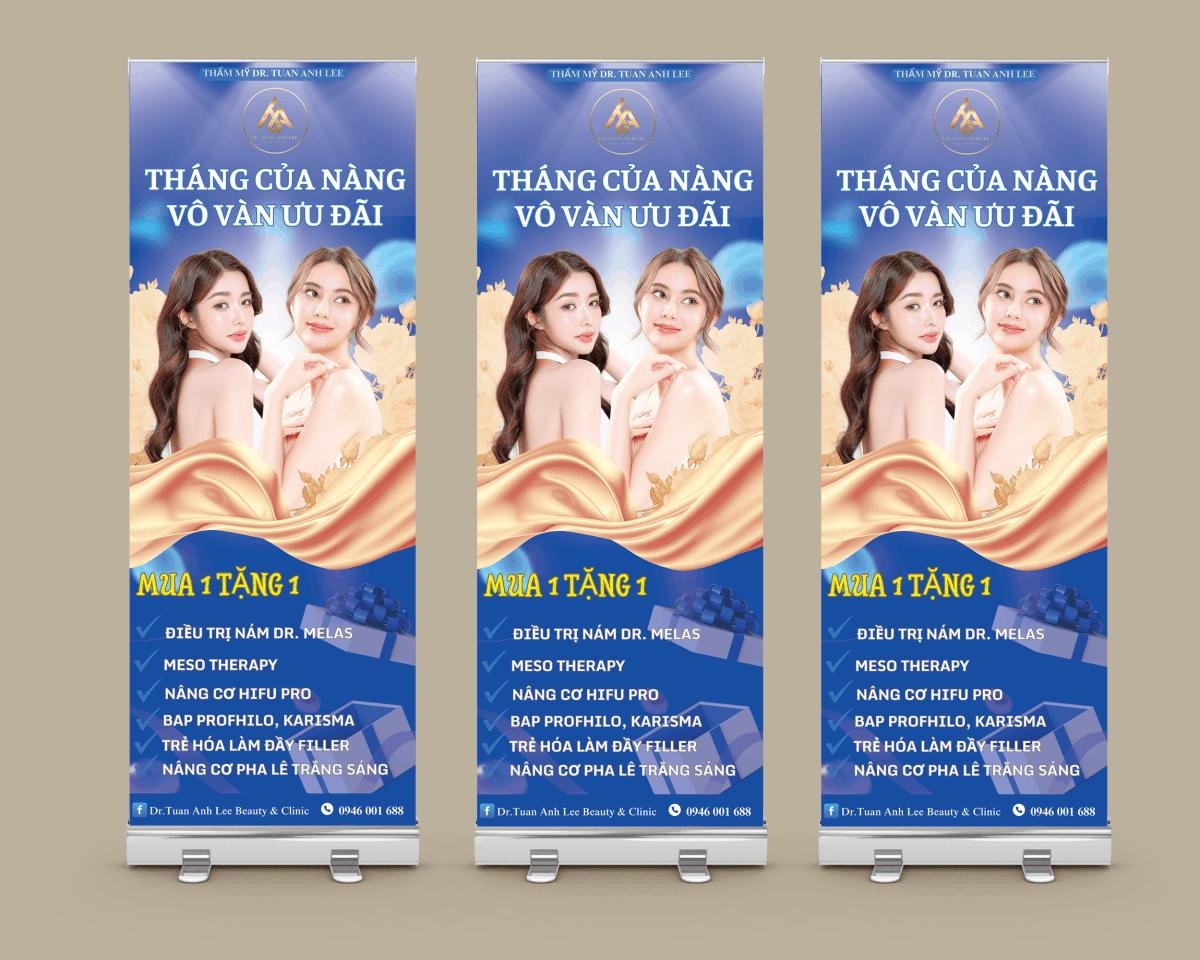standee khuyến mãi spa