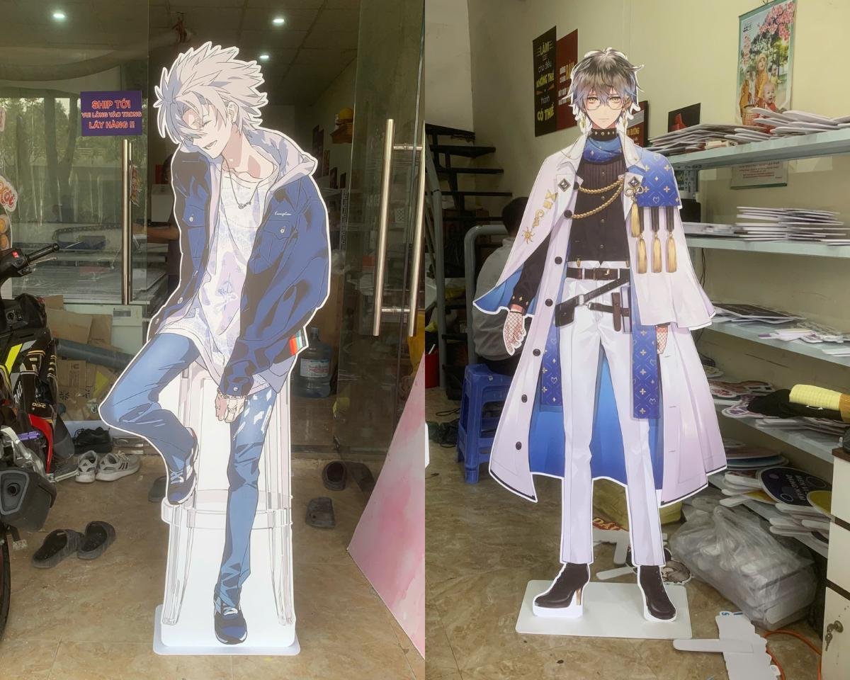 standee mô hình người diễn viên anime