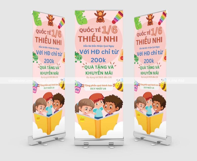 In standee ngày 1/6