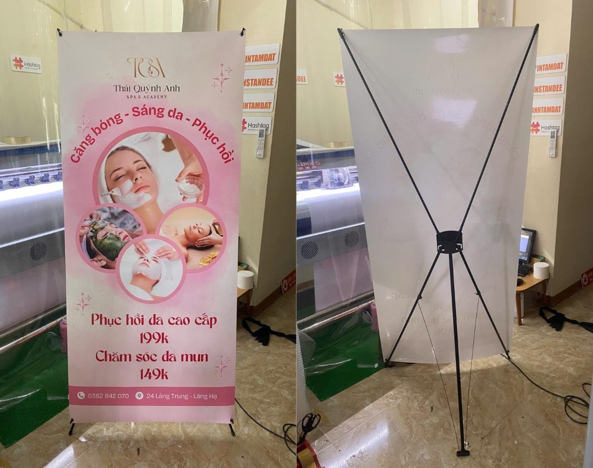 In standee spa tại xưởng in Tâm Đạt