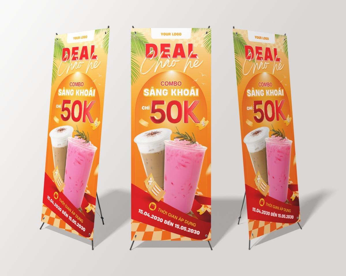 standee trà sữa báo giá