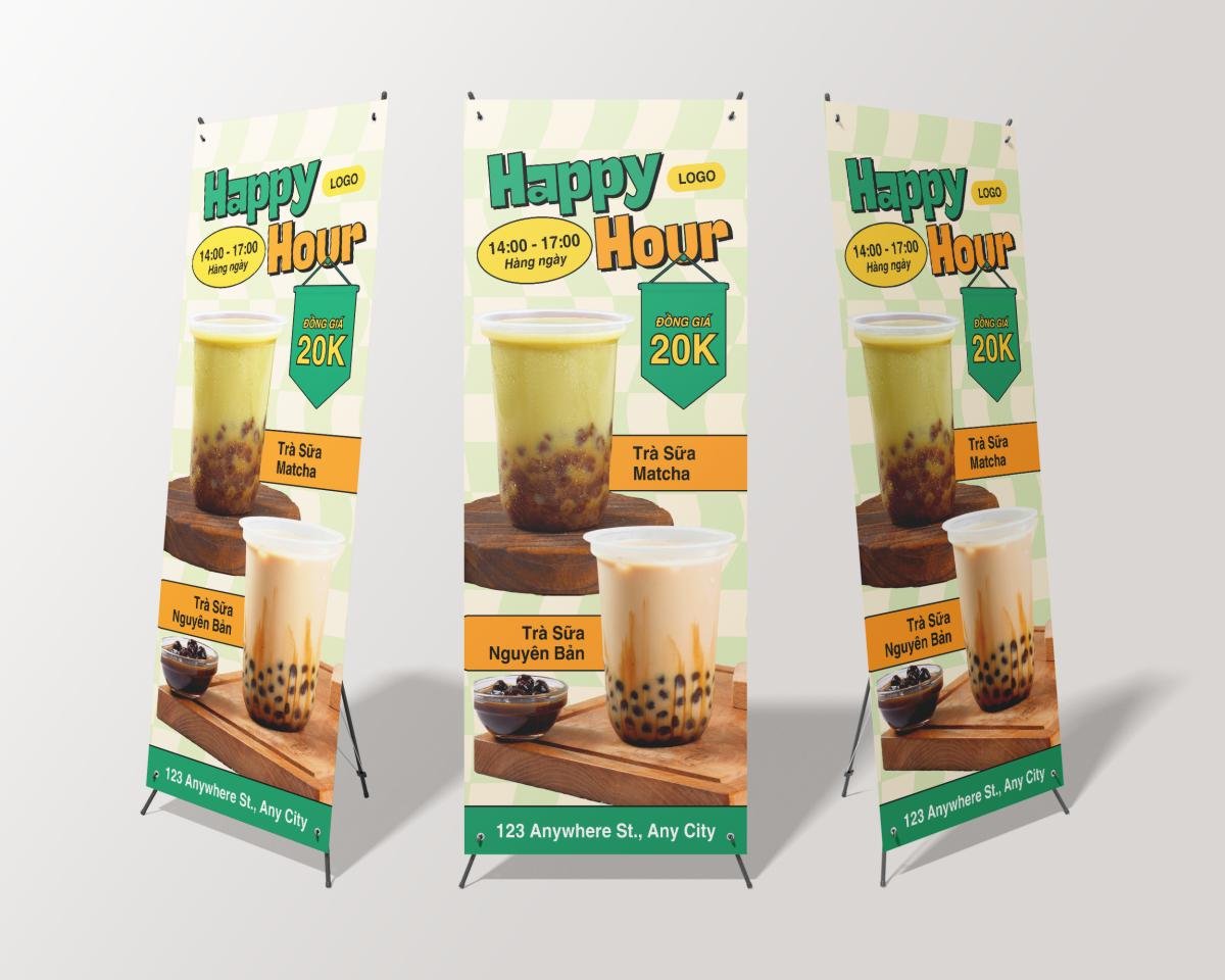standee trà sữa khuyến mãi