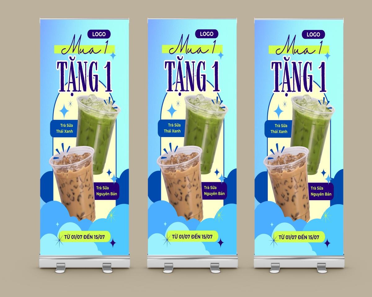 standee trà sữa quà tặng