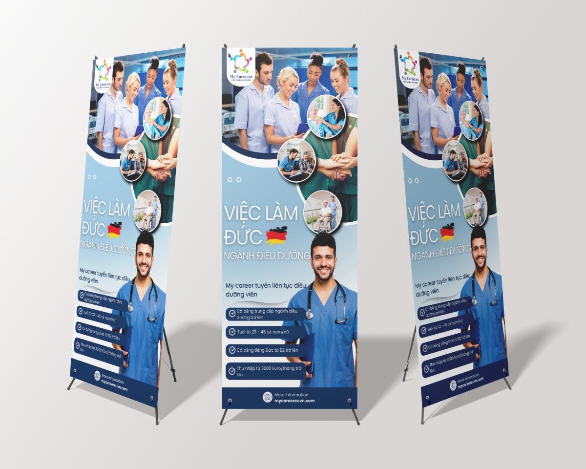 standee tuyển dụng ngành điều dưỡng
