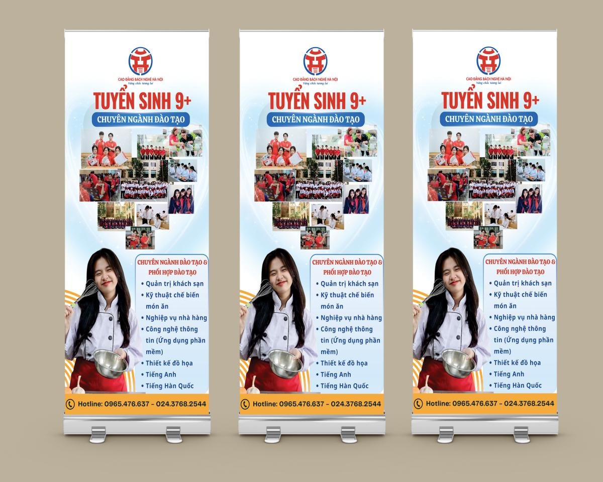 standee tuyển sinh trường cao đẳng nghề