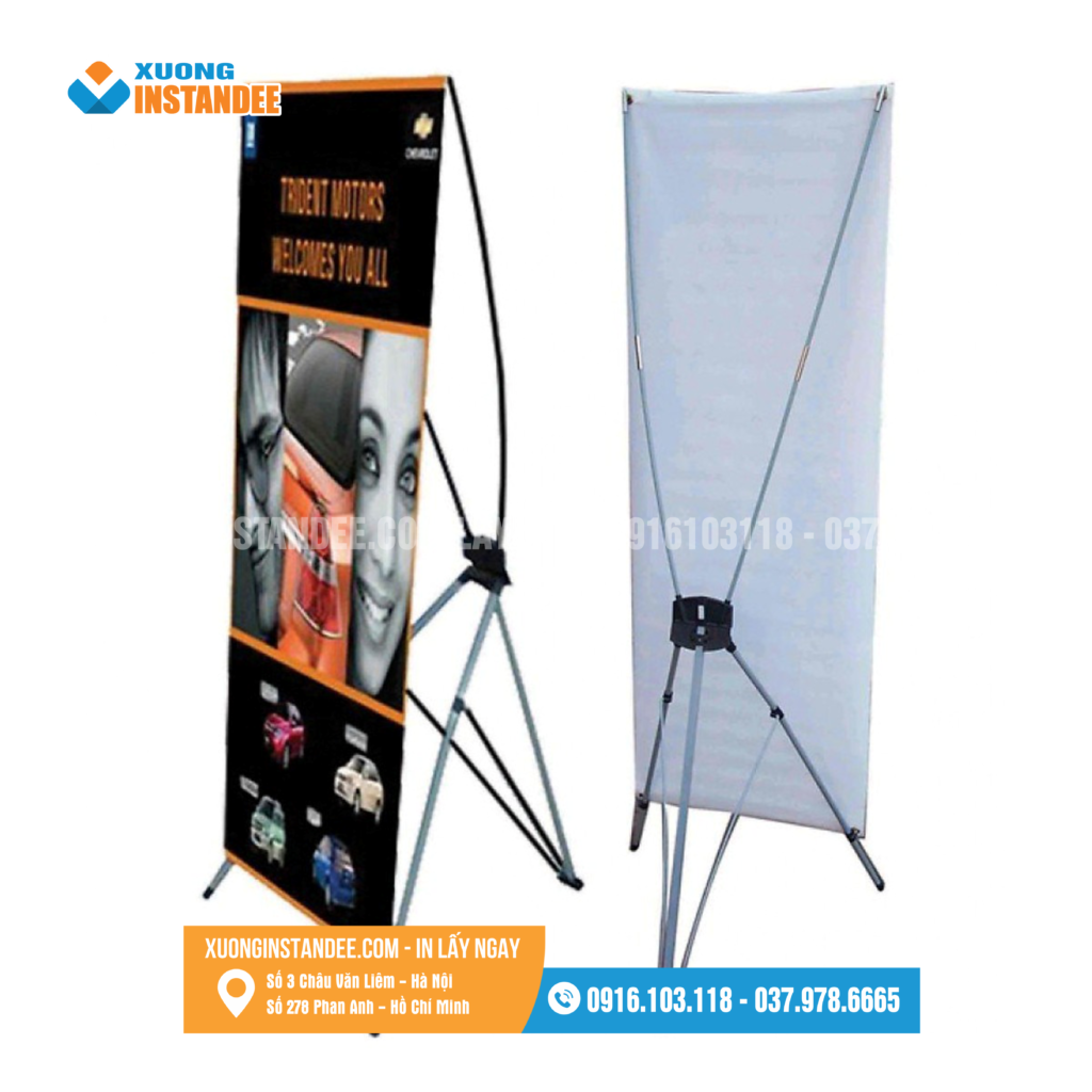 standee X cường lực 80x180cm