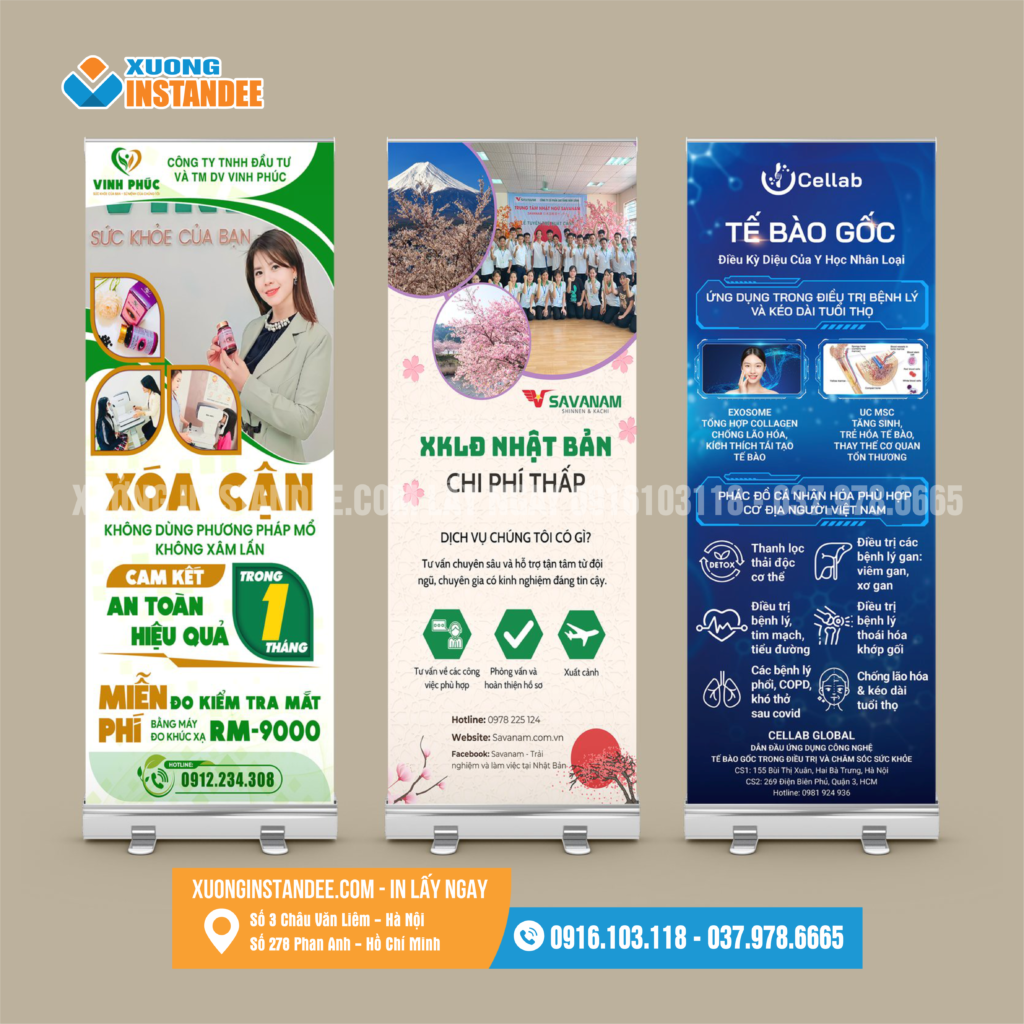 Xưởng in standee spa tại hà nội, hồ chí minh