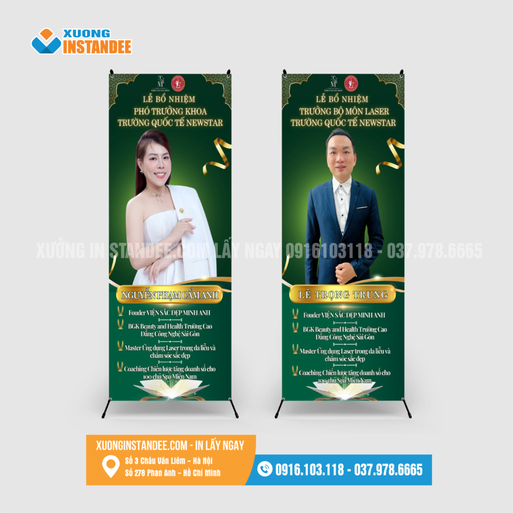 in standee kích thước 80x180cm