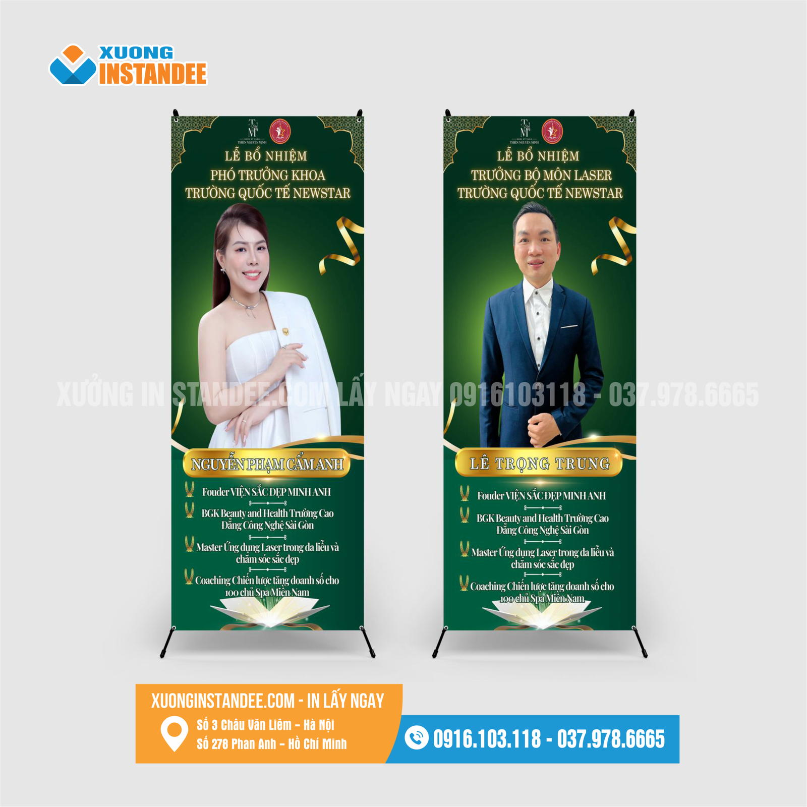 In standee – Kích thước 80x180cm